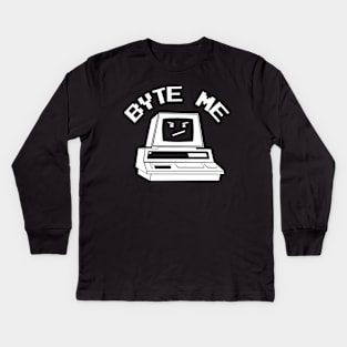 Byte Me Kids Long Sleeve T-Shirt